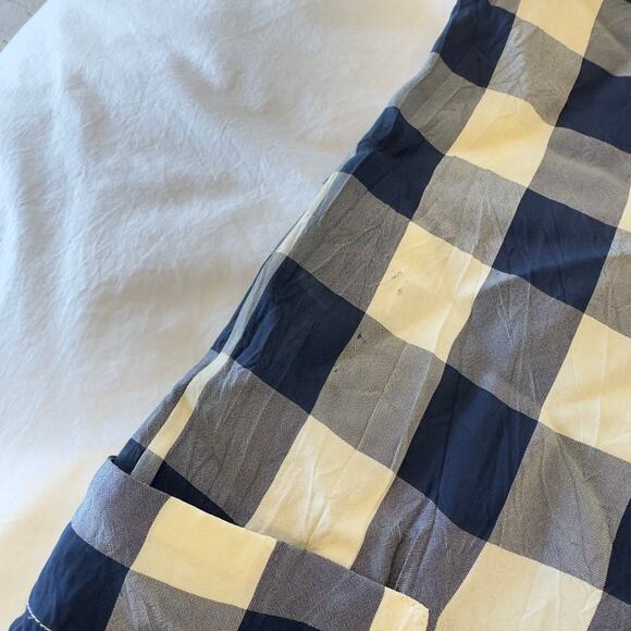 Stella McCartney Navy Plaid Silk Dress Size 40 - Picture 10 of 12